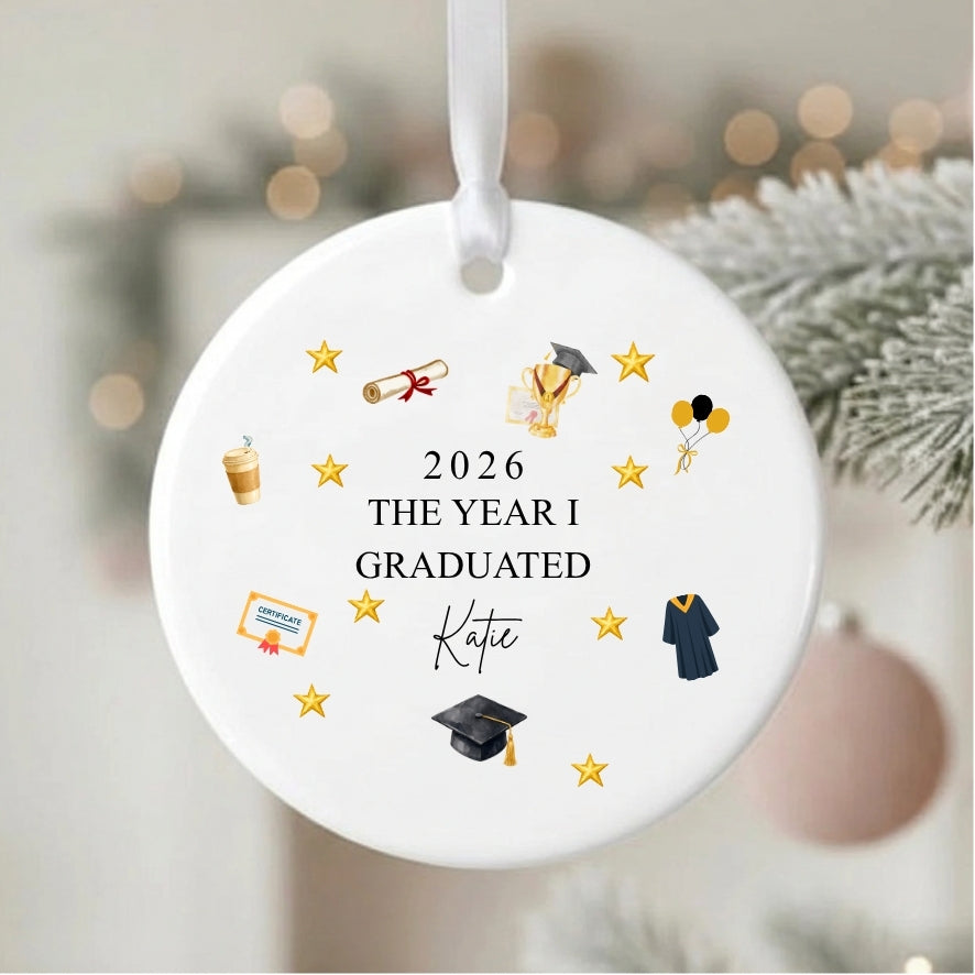 Personalised The Year I Graduated Ceramic Keepsake Gift