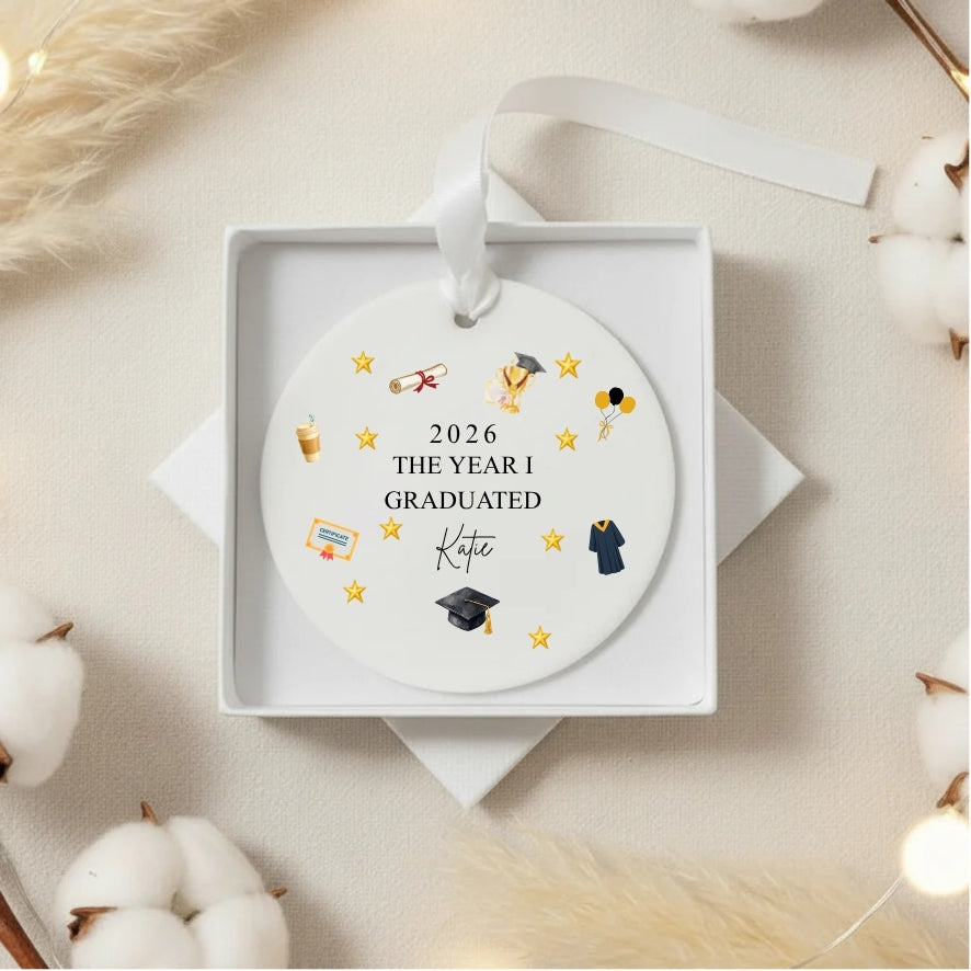 Personalised The Year I Graduated Ceramic Keepsake Gift