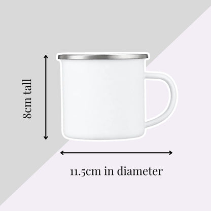 Personalised Childs Safari Animals Enamel Mug
