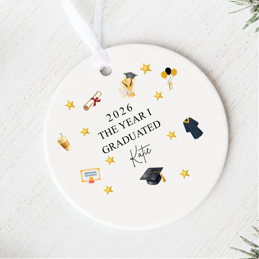 Personalised The Year I Graduated Ceramic Keepsake Gift