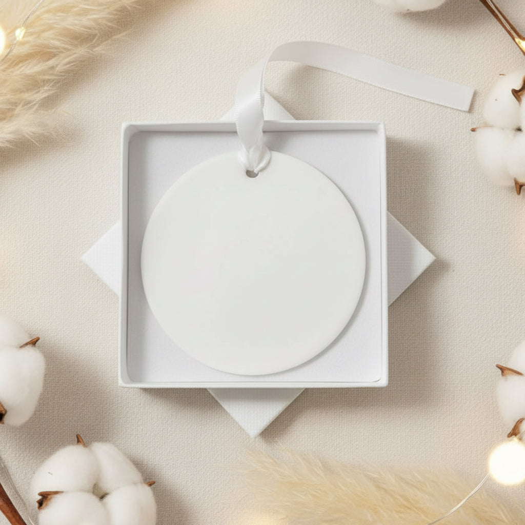 Personalised First Christmas In New Home Ceramic Christmas Bauble Gift