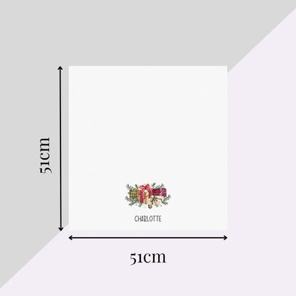 Personalised Christmas Presents Fabric Napkin | Christmas Cloth Napkin