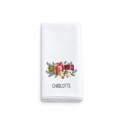 Personalised Christmas Presents Fabric Napkin | Christmas Cloth Napkin