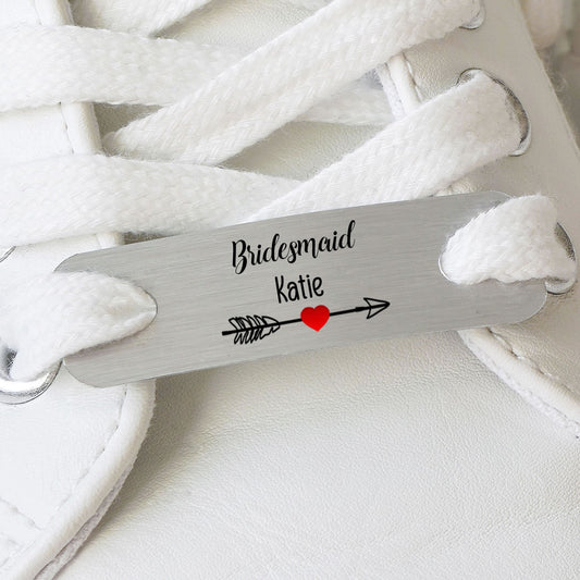 Personalised Pair Of Wedding Trainer Tags - Wedding Party