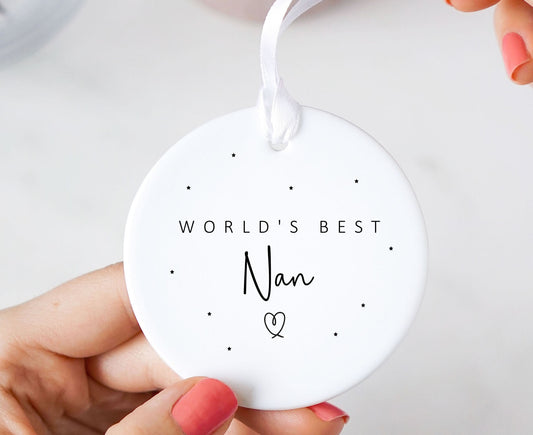 World's Best Nan Sentimental Ceramic Keepsake