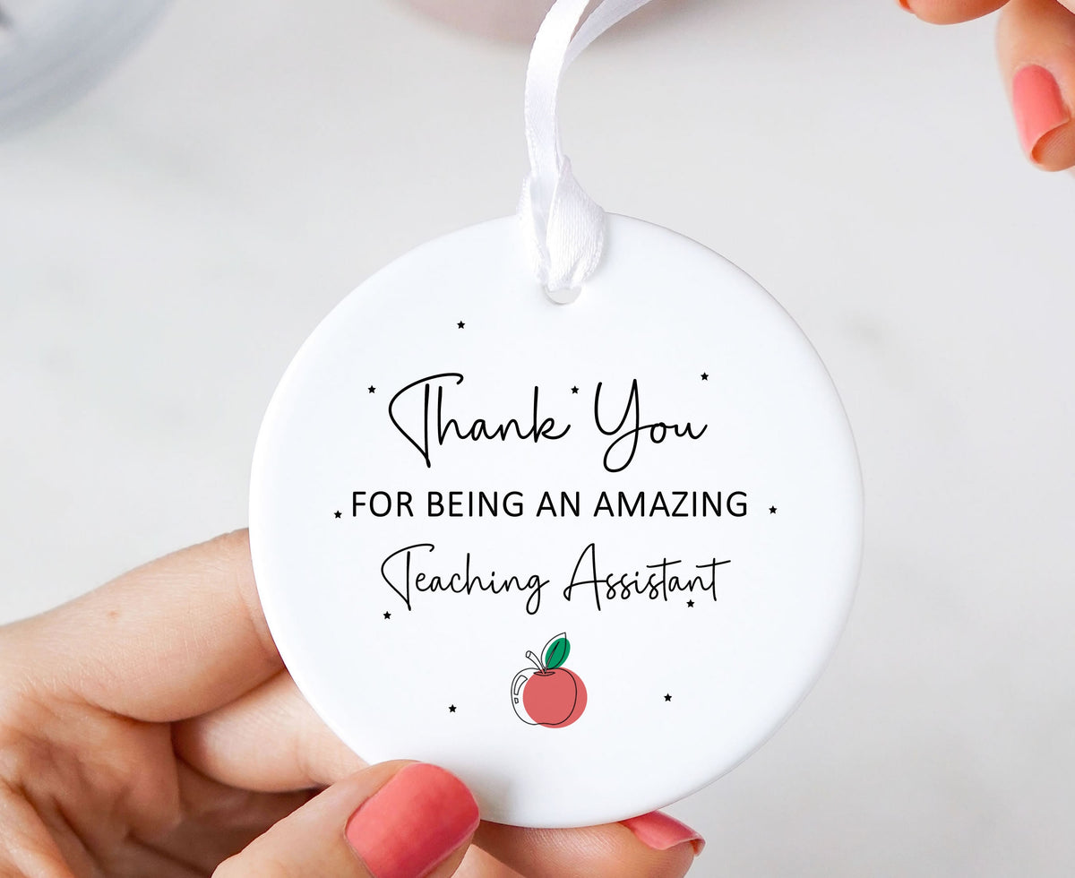 Thank You Teacher / Teaching Assistant Ceramic Hanging Ornament