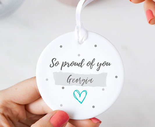 Personalised Proud Of You Ceramic Keepsake Ornament
