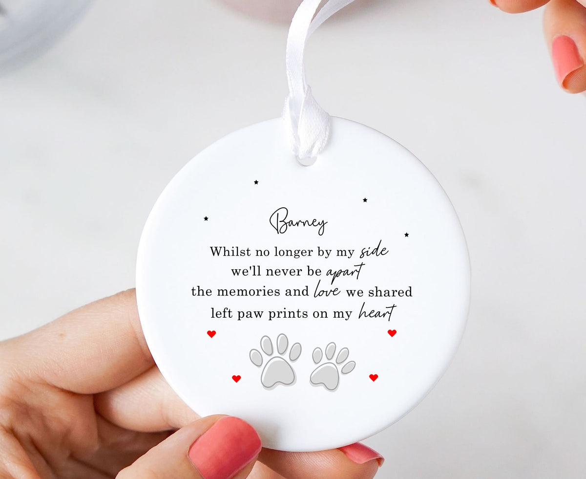 Personalised Pet Memorial Ceramic Ornament Gift