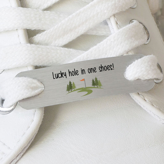 Personalised Pair Of Golf Shoe Metal Tags