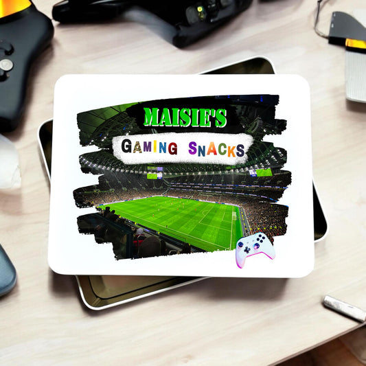 Personalised Gaming Snacks Metal Tin