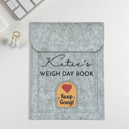 Personalised Weigh Day Book Keep Going Slimming Meeting Book Pouch