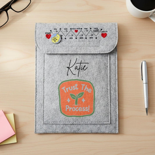 Personalised Trust The Process Weight Loss Club Book Pouch