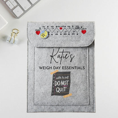 Personalised Weigh Day Essentials Do Not Quit Weight Loss Club Book Holder