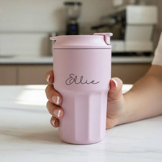 Personalised Name Script Font Travel Mug