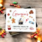 Personalised Christmas Treats Tin