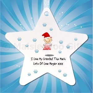 personalised christmas star