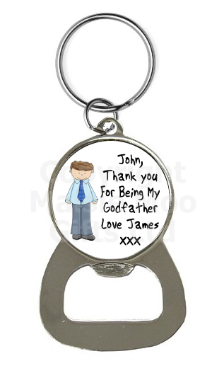 personalised bottle opener keyring